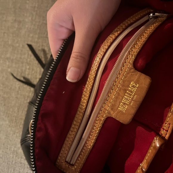 MZ Wallace Parker Leopard Jacquard Leather Trim Nylon Tote - Picture 9 of 9